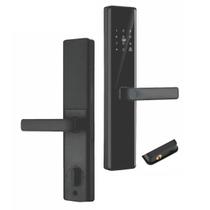 Fechadura Eletronica Digital Wifi Biometria App Cartao Chave Celular Smartphone Segurança Residencial Alarme Sonoro
