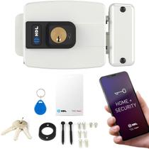 Fechadura Eletrônica HDL C-90 Control Aciona com Tag e App Bluetooth p/ Portão c/ Abertura para Fora