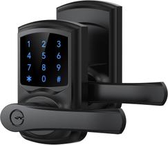 Fechadura eletrônica inteligente Signstek Keyless Entry, preta fosca Fechadura eletrônica inteligente Signstek Keyless Entry, preta fosca