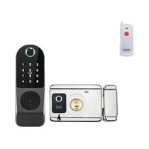 Fechadura Eletrônica Inteligente WiFi Com Controle Remoto Pelo APP Tuya, Bluetooth, Impressão