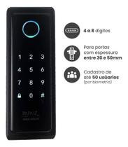 Fechadura Eletronica Papaiz Sobrepor Sl140 Senha Biometria Papaiz Sl140 Bio