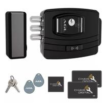 Fechadura Eletrônica Ultra Card Chave Digital e Manual Abertura Interna e Externa Agl