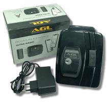 Fechadura eletrônica ultra magic preta 42mm ch. simp. agl