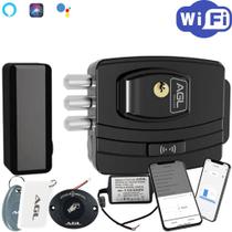 Fechadura Eletrônica Wifi Para Portão Ultra Card Magic Wifi - AGL