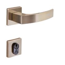 Fechadura Entrada Roseta Latonado Quadratta Curva