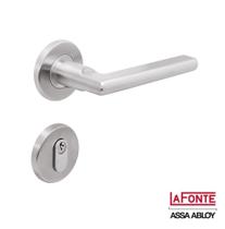 Fechadura Externa 765 St2 55mm Roseta Inox Lixado - Lafonte