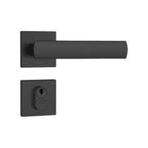 Fechadura Externa 803/35 Roseta Quadrada Preto Fosco Stam Fechadura Externa 803/35 Roseta Quadrada Preto Fosco Stam