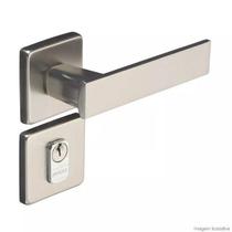 Fechadura Externa Aço Zamac Quadra com Roseta Pado Rosa Fechadura Externa Aço Zamac Quadra com Roseta Pado Rosa