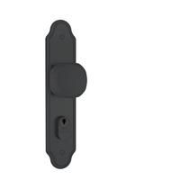 Fechadura Externa Bola Fixa Preto Fosco 80302 Fechadura Externa Bola Fixa Preto Fosco 80302