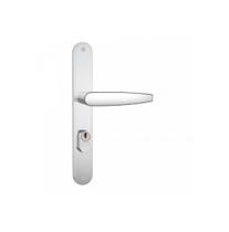 Fechadura Externa com Espelho Inox 601-602/33 Perfil Estreito Stam