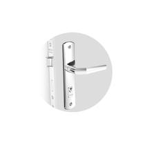 Fechadura Externa Cromada Popline Reta Soprano Fechadura Externa Cromada Popline Reta Soprano