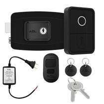 Fechadura Externa de Portao com Controle Remoto Biometria Tag Fechadura Externa de Portao com Controle Remoto Biometria Tag