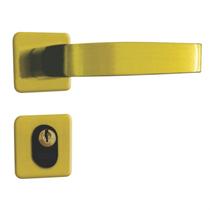Fechadura Externa Espelho Aço 40mm MGM Torino Roseta Rosa Fechadura Externa Espelho Aço 40mm MGM Torino Roseta Rosa