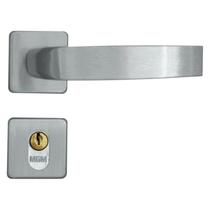 Fechadura Externa Espelho Aço 40mm MGM Torino Roseta Rosa Fechadura Externa Espelho Aço 40mm MGM Torino Roseta Rosa
