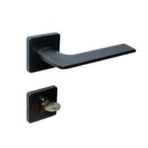 Fechadura Externa Imab Malba Roseta Quadrada Preta 55Mm Fechadura Externa Imab Malba Roseta Quadrada Preta 55Mm