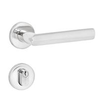 Fechadura Externa Lafonte 892 St2 55mm Roseta Inox Polido