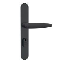 Fechadura Externa Perfil Serralheiro Estreita Preto Stam
