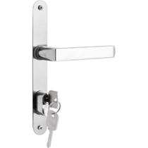 Fechadura Externa Serralheiro Para Porta De Alumínio Modelo 401/07 Cromada Stam Fechadura Externa Serralheiro Para Porta De Alumínio Modelo 401/07 Cromada Stam