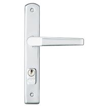 Fechadura Externa Soprano Pop Line Estreita, Zincado e Inox - POPLINE-2053-PY-E15 Fechadura Externa Soprano Pop Line Estreita, Zincado e Inox - POPLINE-2053-PY-E15