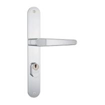 Fechadura Externa Stam 501/03 Inox Cromada Alavanca Segurança Portas Residenciais Comerciais