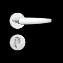 Fechadura Externa Stam 803/33 Roseta Redonda Inox Fechadura Externa Stam 803/33 Roseta Redonda Inox