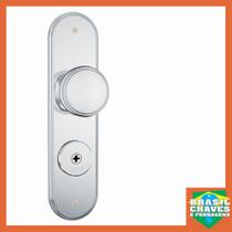 Fechadura Externa Tetra Chave 1600 08 Inox 55mm STAM Maçaneta Bola