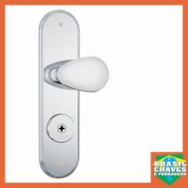 Fechadura Externa Tetra Chave 1600 10 Inox 55mm STAM Maçaneta Taco de Golf