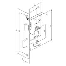 Fechadura Externa Tetra Espelho Inox 1800/21 EI - Stam