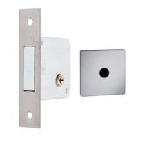Fechadura F2000 Trava de Segurança Tetra Chave Roseta Quadrada Escovada 40mm Aliança Fechadura F2000 Trava de Segurança Tetra Chave Roseta Quadrada Escovada 40mm Aliança