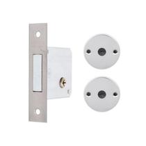 Fechadura F2000 Trava de Segurança Tetra Chave Roseta Redonda Cromada 40mm Aliança Fechadura F2000 Trava de Segurança Tetra Chave Roseta Redonda Cromada 40mm Aliança