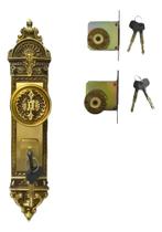 Fechadura Família Trio Tetra LOCKWELL 55 001 2 Colonial Romano Broca 55 mm Conjunto Com 2 travas tetras Casal 586953 Fechadura Família Trio Tetra LOCKWELL 55 001 2 Colonial Romano Broca 55 mm Conjunto Com 2 travas tetras Casal 586953