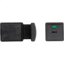Fechadura Fechadura Trinco Wc Livre/Ocupado Pvc 35Mm Preto Lockwell 855