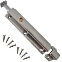 Fechadura Fecho Trinco Tramela Semiautomática de Aço Inoxidável-14,5cm