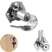 Fechadura Gaveta Móveis Tambor 302LG Longo Cilindro 31mm Lingueta Longa Com 2 Chaves Segurança Stam