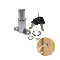 Fechadura Gaveta Pino Avanço Tambor D19mm X 32mm Chave Fixa Fechadura Gaveta Pino Avanço Tambor D19mm X 32mm Chave Fixa