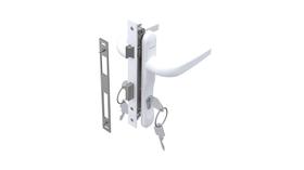 Fechadura Giro Udinese Maçaneta 325/65 Espelho Euro Branco