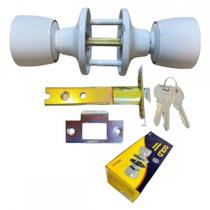 Fechadura Gold Divisoria Tubular Branca - Sft 050003 Fechadura Gold Divisoria Tubular Branca - Sft 050003