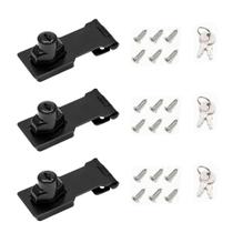 Fechadura Hasp com chave I-EASYDWW 7,62 cm para armários e portas pequenas