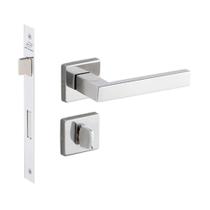 Fechadura Hato 2 Quadrada Banheiro Inox Polido C.Arr - Imab Fechadura Hato 2 Quadrada Banheiro Inox Polido C.Arr - Imab
