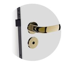 Fechadura Icaro Banheiro Roseta Redonda Antique Brass 40mm Ros22 (40x53 Reta) Soprano Fechadura Icaro Banheiro Roseta Redonda Antique Brass 40mm Ros22 (40x53 Reta) Soprano
