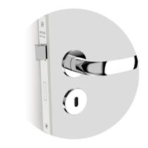 Fechadura Icaro Interna Roseta Redonda Cromado 40mm Ros22 (40x53 Oval) Soprano Fechadura Icaro Interna Roseta Redonda Cromado 40mm Ros22 (40x53 Oval) Soprano