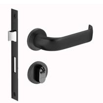 Fechadura Imab Duna Preto Fosco Máquina 40mm Externa