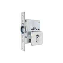 Fechadura Imab rolete 2791 auxiliar Inox polido cilindro