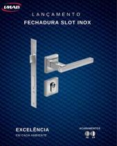 Fechadura imab slot inox escovado externa - ms