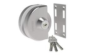 Fechadura Inox Para Vidro/alvenaria De Pressão Correr Va 159