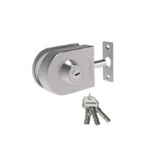 Fechadura Inox Para Vidro/alvenaria Pressão Pivotante Va 156