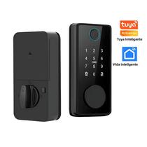 Fechadura Inteligente Com Impressão Digital Tuya De 4 Idiomas Com Trava De Porta, Chave, Senha, Fechadura Inteligente Com Impressão Digital Tuya De 4 Idiomas Com Trava De Porta, Chave, Senha,