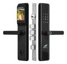 Fechadura Inteligente Digital Eletrônica com Câmera e Campainha Tuya Biometria JWCOM H-12