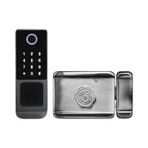 Fechadura Inteligente Para Porta Com Impressão Digital Tuya Wifi IP66 À Prova d'Água Bluetooth