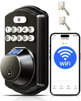 Fechadura inteligente Veise VE012W com WiFi integrado e impressão digital, sem chave